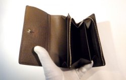 画像3: LOUIS VUITTON ダミエ 二つ折り財布　016