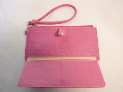 画像4: ストラップ付き長財布　ピンク　165※