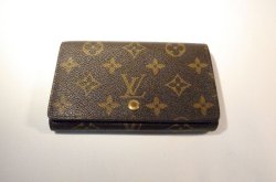 画像1: LOUIS VUITTON モノグラム 二つ折り財布　017