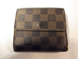 画像2: LOUIS VUITTON ダミエ 二つ折り財布　061