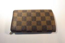 画像2: LOUIS VUITTON ダミエ 二つ折り財布　016
