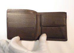 画像3: LOUIS VUITTON ダミエ 二つ折り財布　074