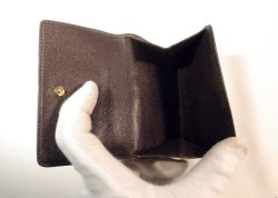 画像4: LOUIS VUITTON ダミエ 二つ折り財布　061