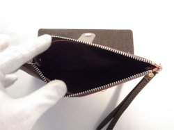 画像5: ストラップ付き長財布　ダークブラウン　129※