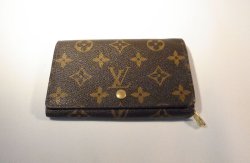 画像1: LOUIS VUITTON モノグラム 二つ折り財布　014