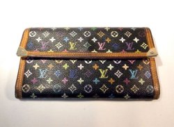 画像1: LOUIS VUITTON マルチカラー 長財布　055