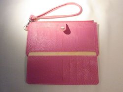 画像4: ストラップ付き長財布　ピンク　141※