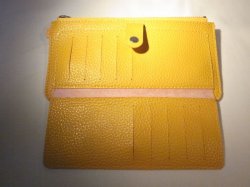 画像4: ストラップ付き長財布　イエロー　135