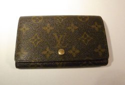 画像1: LOUIS VUITTON モノグラム 二つ折り財布　037