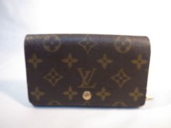 画像1: LOUIS VUITTON 　モノグラム 二つ折り財布 343