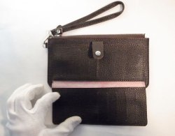 画像3: ストラップ付き長財布　ダークブラン　221