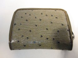 画像2: 二つ折り財布　モスグリーン　201※