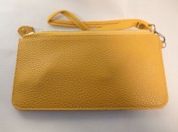 画像2: ストラップ付き長財布　イエロー　222