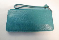 画像2: ストラップ付き長財布　ターコイズブルー　229※