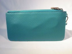 画像2: ストラップ付き長財布　ターコイズブルー　385