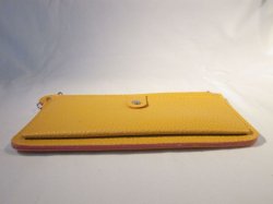 画像3: ストラップ付き長財布　イエロー　388