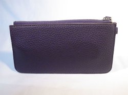 画像2: ストラップ付き長財布　ダークブラウン　395※