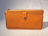 ストラップ付き長財布　オレンジ　410