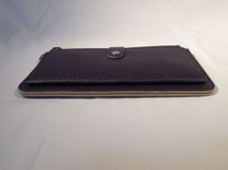 画像3: ストラップ付き長財布　ダークブラウン　386※
