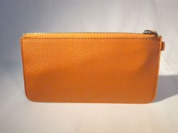 画像2: ストラップ付き長財布　オレンジ　410
