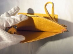 画像5: ストラップ付き長財布　イエロー　406