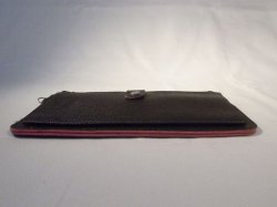 画像3: ストラップ付き長財布　ダークブラウン　413※