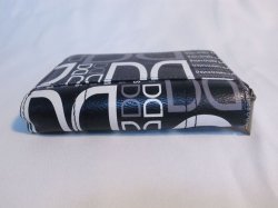 画像2: 二つ折り財布　ブラック×ホワイト　469