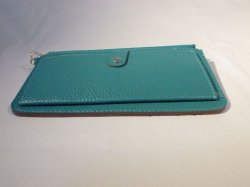 画像3: ストラップ付き長財布　ターコイズブルー　385