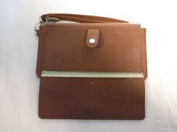 画像4: ストラップ付き長財布　キャメル　516