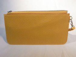 画像2: ストラップ付き長財布　イエロー　524