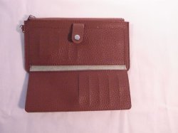 画像4: ストラップ付き長財布　ブラウン　559