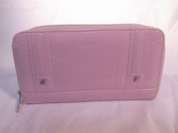 画像1: ラウンドファスナー長財布　ピンク　571