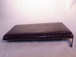 画像3: ラウンドファスナー長財布　パイソン柄　ボルドー　576