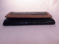 画像3: 長財布　バイカラー　ブラック×ベージュ　586 