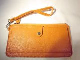 画像: ストラップ付き長財布　オレンジ　139※