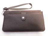 画像: ストラップ付き長財布　ダークブラウン　173
