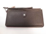 画像: ストラップ付き長財布　ダークブラウン　129※