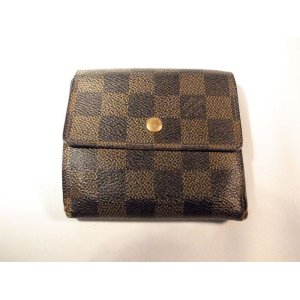 画像: LOUIS VUITTON ダミエ 二つ折り財布　061