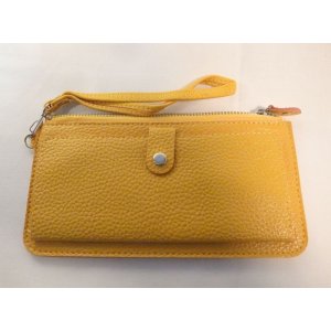 画像: ストラップ付き長財布　イエロー　222