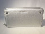 画像: ラウンドファスナー長財布　シルバー　421※