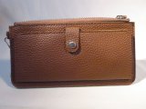 画像: ストラップ付き長財布　キャメル　380